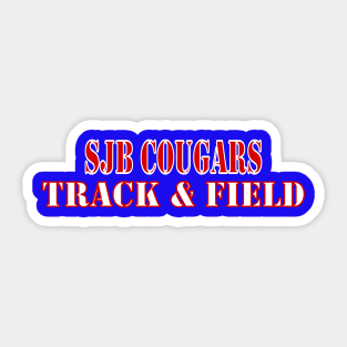 SJB Cougars Track & Field Sticker